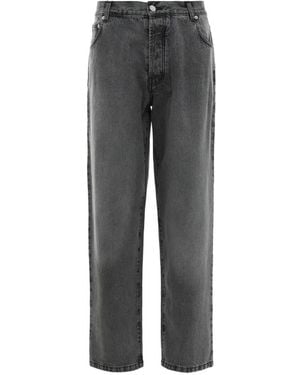 Pop Trading Co. Logo-Patch Jeans - Grey
