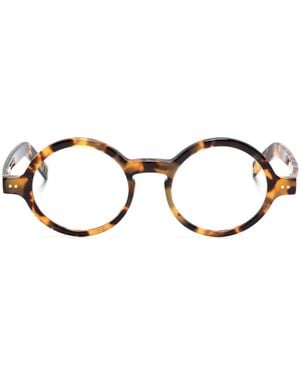 Lunor Lunettes De Vue A14 À Monture Ronde - Marron