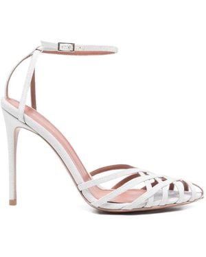 Castagna Miami Woven-Strap Sandals - White