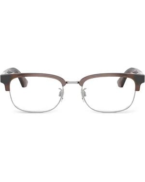 Burberry Brille Mit Eckigem Gestell - Weiß