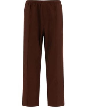 Needles Logo-Embroidered Track Pants - Brown