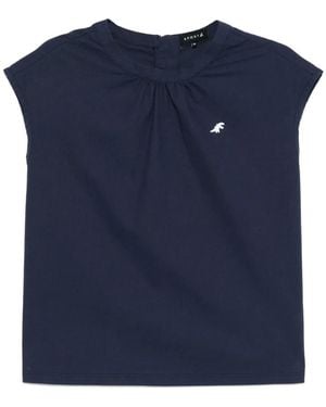 SPORT b. by agnès b. Dino Poplin Top - Blue