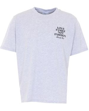 FAMILY FIRST Round Neck Print T-Shirt - White