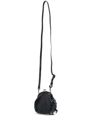 Y's Yohji Yamamoto Sac Porté Épaule À Lacets Et Fermoir - White