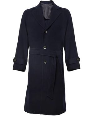 Franzese Collection Stefano De Martino Belted Coat - Blue