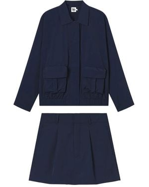B+ AB Jacket Skirt Set - Blue
