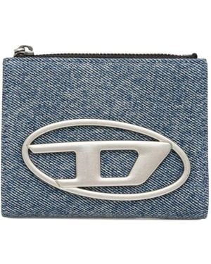 DIESEL Logo-Plaque Wallet - Blue