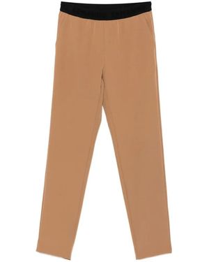ERMANNO FIRENZE Logo-Waistband Slim-Fit Pants - White