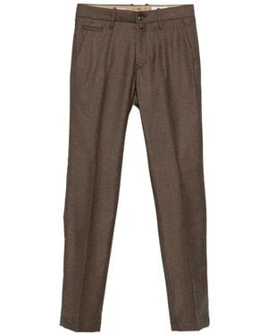 Jacob Cohen Wool Slim Fit Bobby - Brown