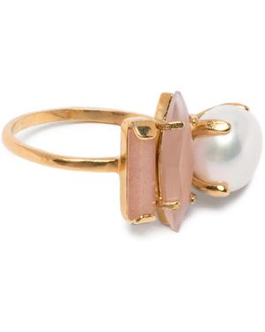 Wouters & Hendrix Ring Mit Perlen - Weiß