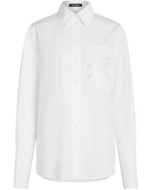 KARL LAGERFELD X Amber Valletta Signature-Detail Shirt - White