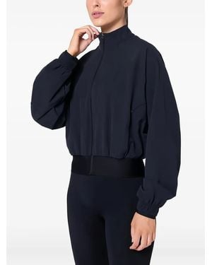 SQUATWOLF Cropped Bomber Jacket - Blue