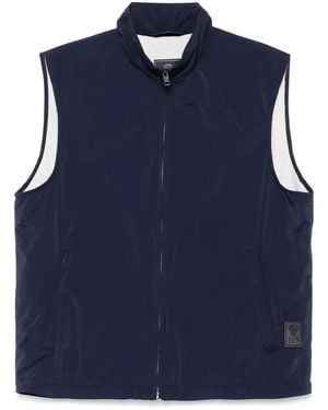 Fay Logo-Patch Gilet - Blue