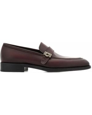 Ferragamo Loafer With Hug Buckle - White