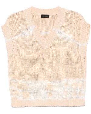 Roberto Collina チャンキーニット トップ - ナチュラル