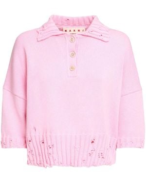 Marni ニット ポロシャツ - ピンク