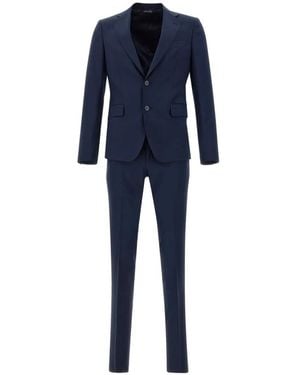 Brian Dales Slim-Fit Single-Breasted Suit - Blue