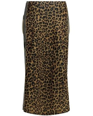 Kapital Leopard-Print Midi Skirt - Green