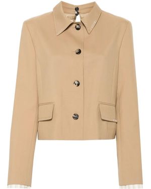 Marni Single-Breasted Blazer - Natural