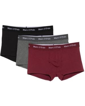 Marc O' Polo Logo-Band Boxer Shorts (Pack Of Three) - Red
