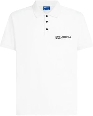 Karl Lagerfeld Polo En Coton - Blanc