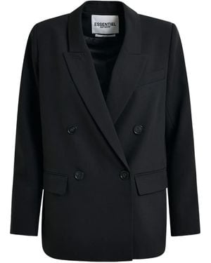 Essentiel Antwerp Blazer Doppiopetto - Nero