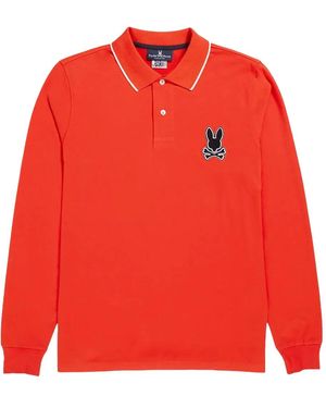 Psycho Bunny Polo Patchin - Red