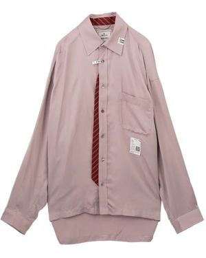 Maison Mihara Yasuhiro Button-Up Chest Pocket Shirt - Pink
