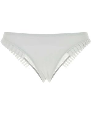 GIMAGUAS Sophie Ruffled Bikini Bottoms - White