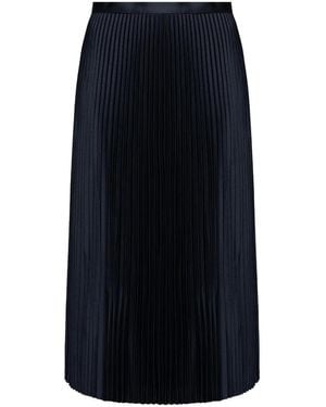 Theory Midi-Plooirok - Blauw