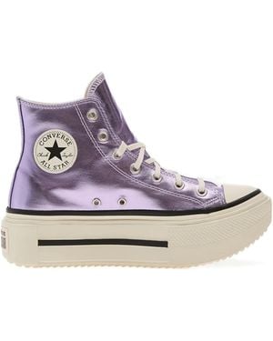 Converse Chuck Taylor Logo-Patch Trainers - Purple