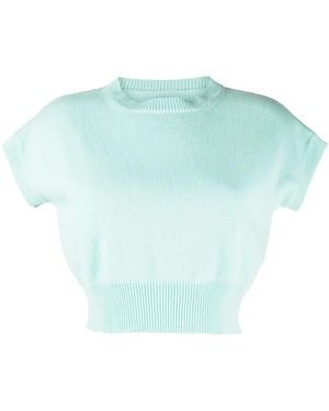 Teddy Cashmere Genova Cropped-Pullover Aus Kaschmir - Grün