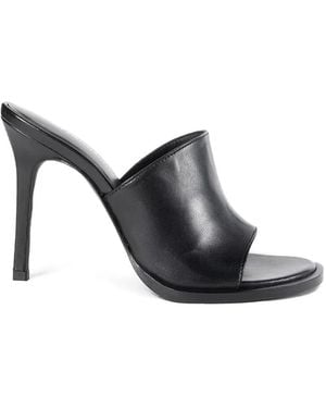 Ann Demeulemeester Ziya Nappa Leather Sandals - Black