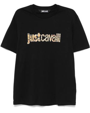 Just Cavalli ロゴ Tシャツ - ブラック