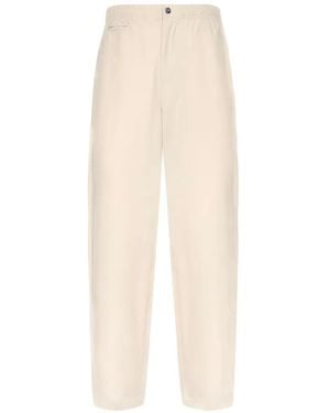 Autry Elasticated-Waistband Trousers - White