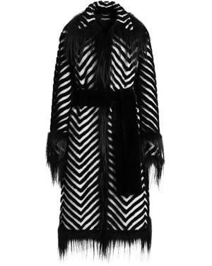 Dolce & Gabbana Shearling Coat - Black