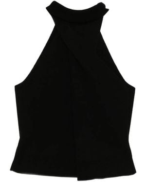 Monse Top Met Col En Gedraaid Detail - Zwart