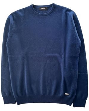 Baldinini Logo-Plaque Crew-Neck Jumper - Blue