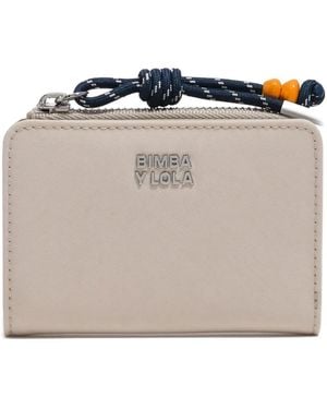 Bimba Y Lola Logo Zip Wallet - White