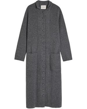 Lisa Yang Button Pockets Coat - Grey