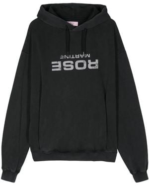 Martine Rose Hoodie Met Logoprint - Zwart