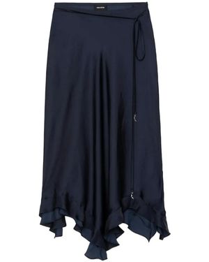 Zadig & Voltaire Jeto Satin Skirt - Blue