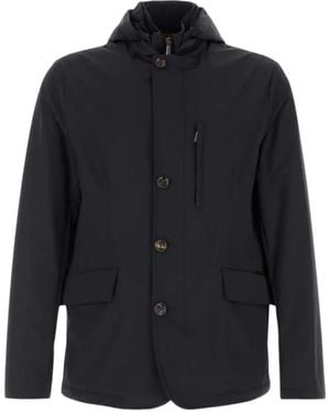 Moorer Vermont Hooded Jacket - Blue