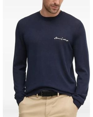 ARMANI EXCHANGE ロゴ プルオーバー - ブルー