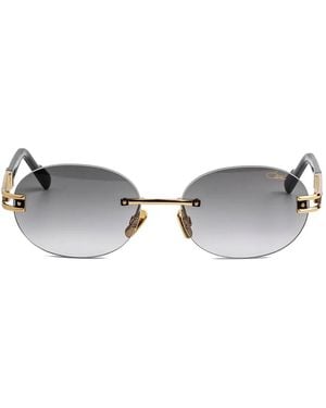 Cazal Rimless Oval-Frame Sunglasses - Metallic