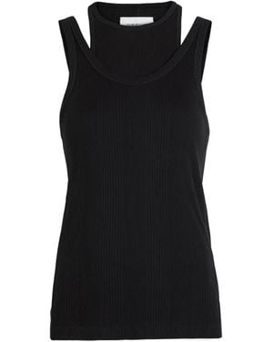 ARMARIUM Layered-Design Tank Top - Black