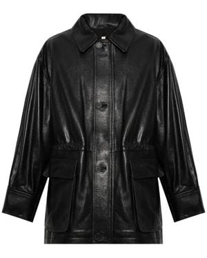 Arma Maeve Button-Up Oversized Jacket - Black