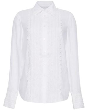 Cara Cara Ideal Lace-Detail Shirt - White