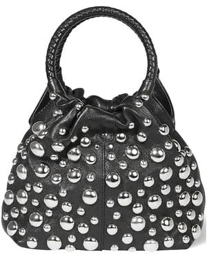 Jérôme Dreyfuss Small Gordi S Stud-Embellished Bucket Bag - Black