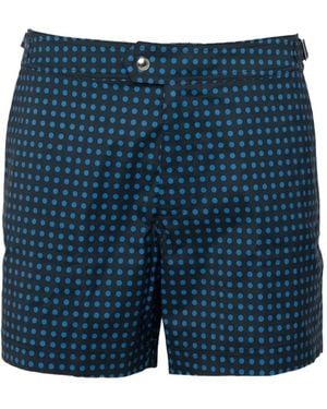 Tom Ford Polka-Dot Swim Shorts - Blue